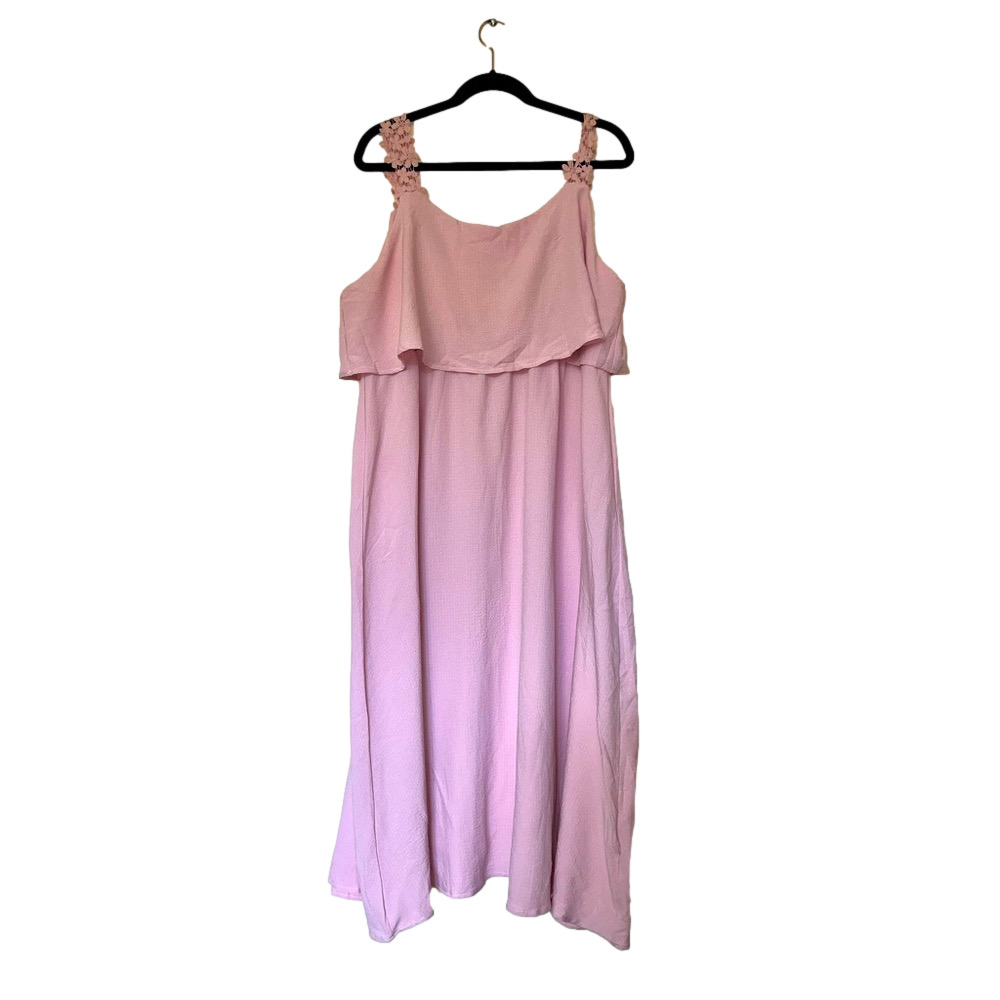 Pink sundress party dress reception dress